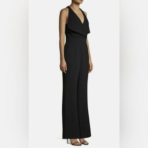 Trina Turk Black Sleeveless Wide-Leg Jumpsuit